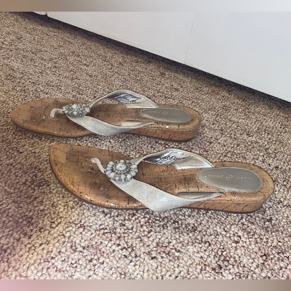 LINDSAY PHILLIPS SANDAL FLIP FLOP HEELS SIZE 10 - Picture 7 of 7